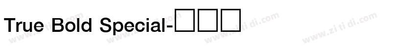 True Bold Special字体转换